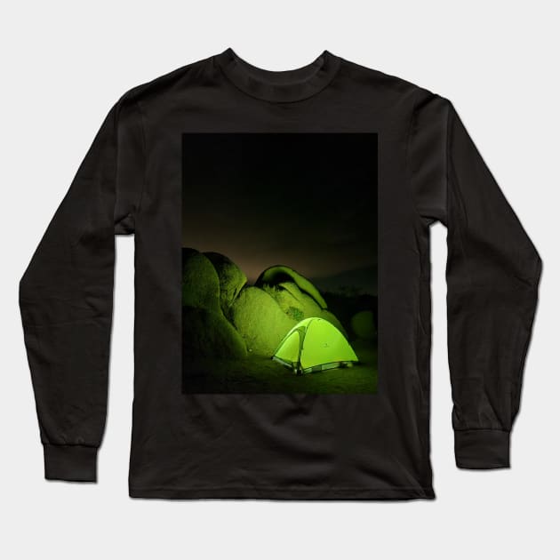 Nightime in the Desert Long Sleeve T-Shirt by tomprice